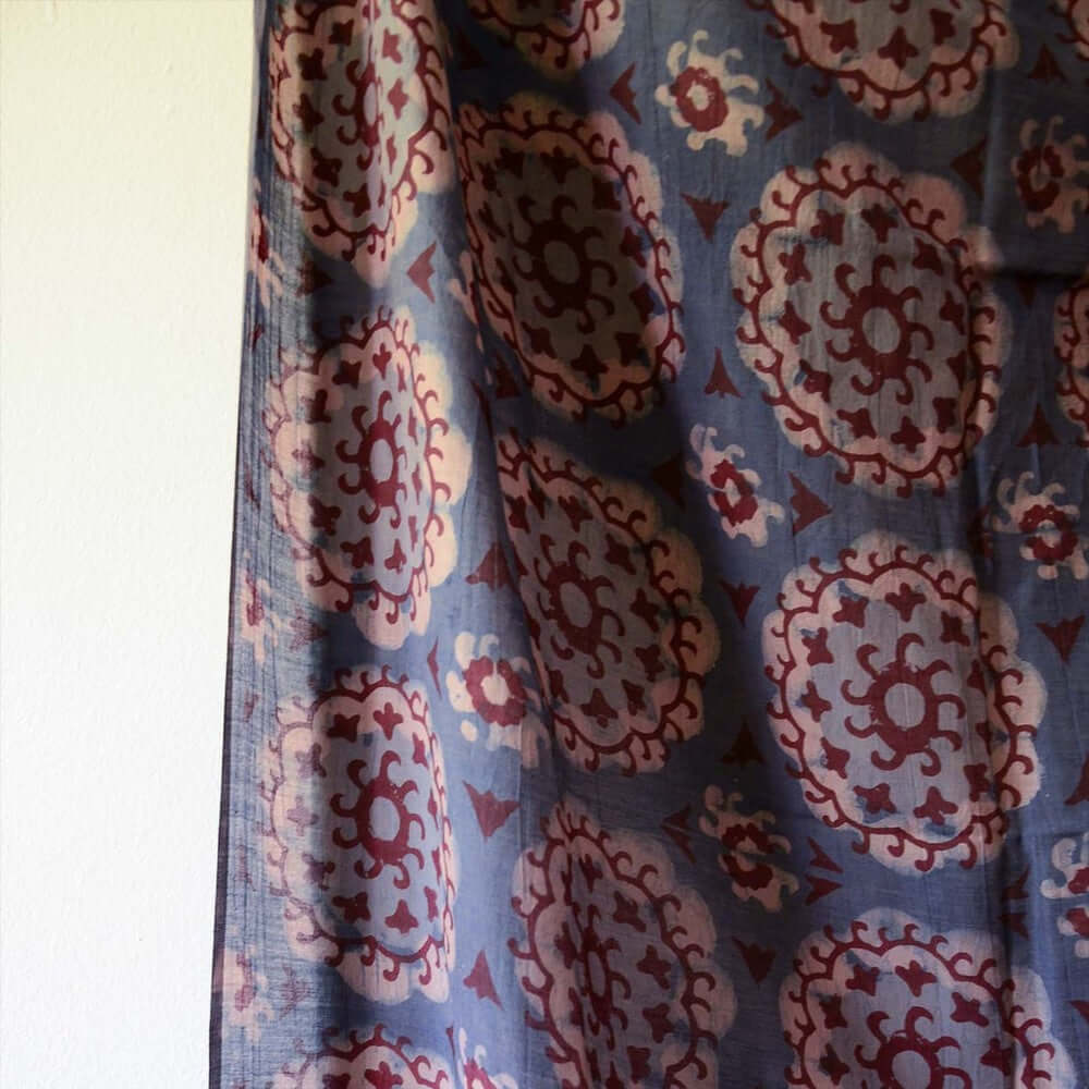 Indigo Suzani Scarf