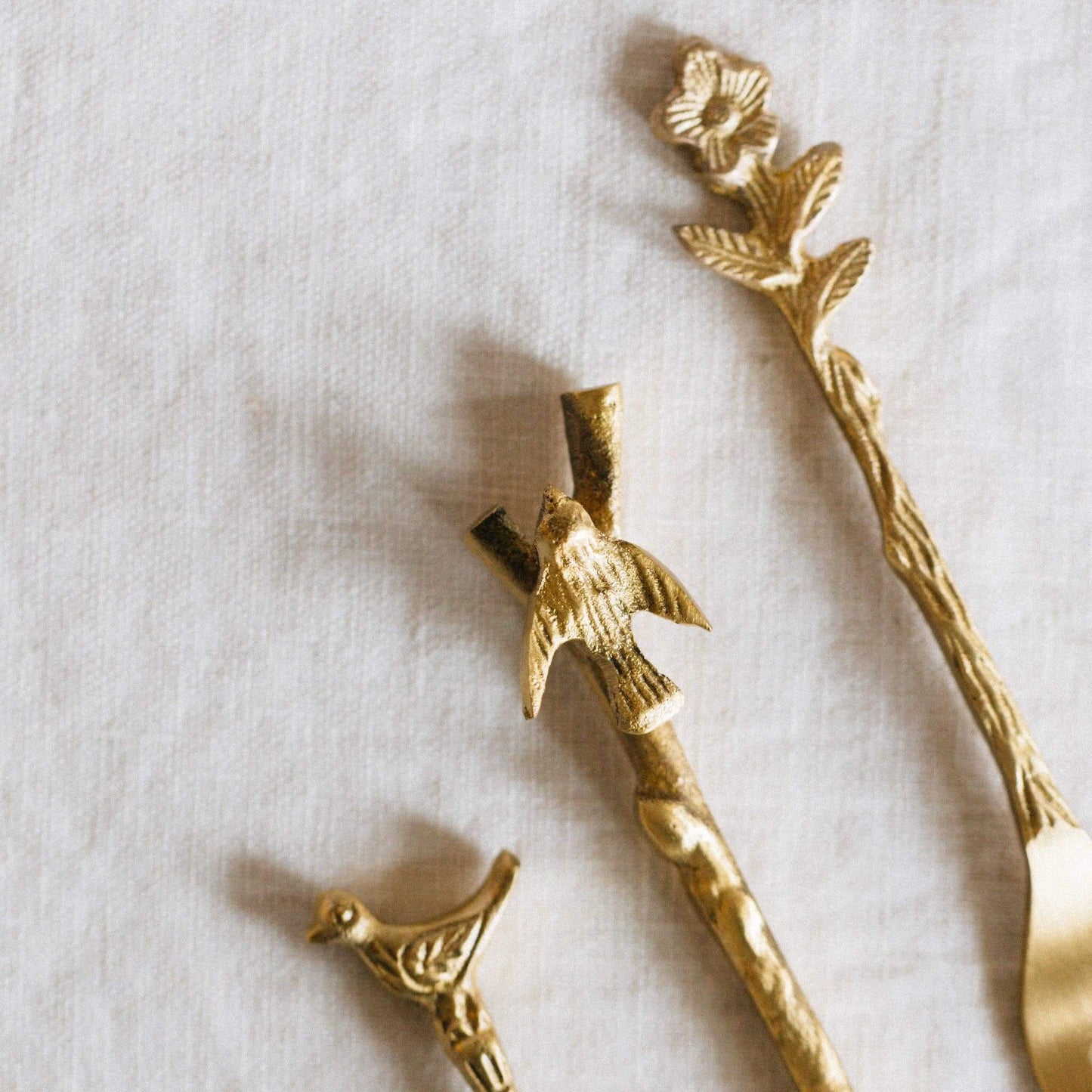 Adavi Brass Mini Serving Utensils