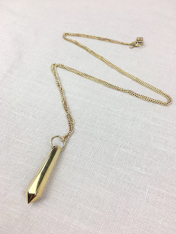 Mari Handmade Brass Necklace