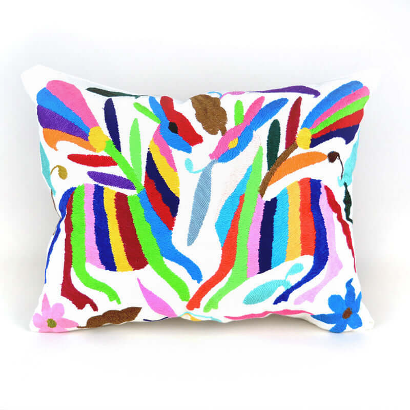 Otomi Embroidered Pillow