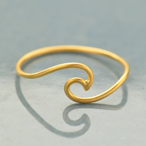 Gold Vermeil Wave Ring