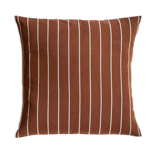 Vertical Striped Pillow Cover in Cinnamon