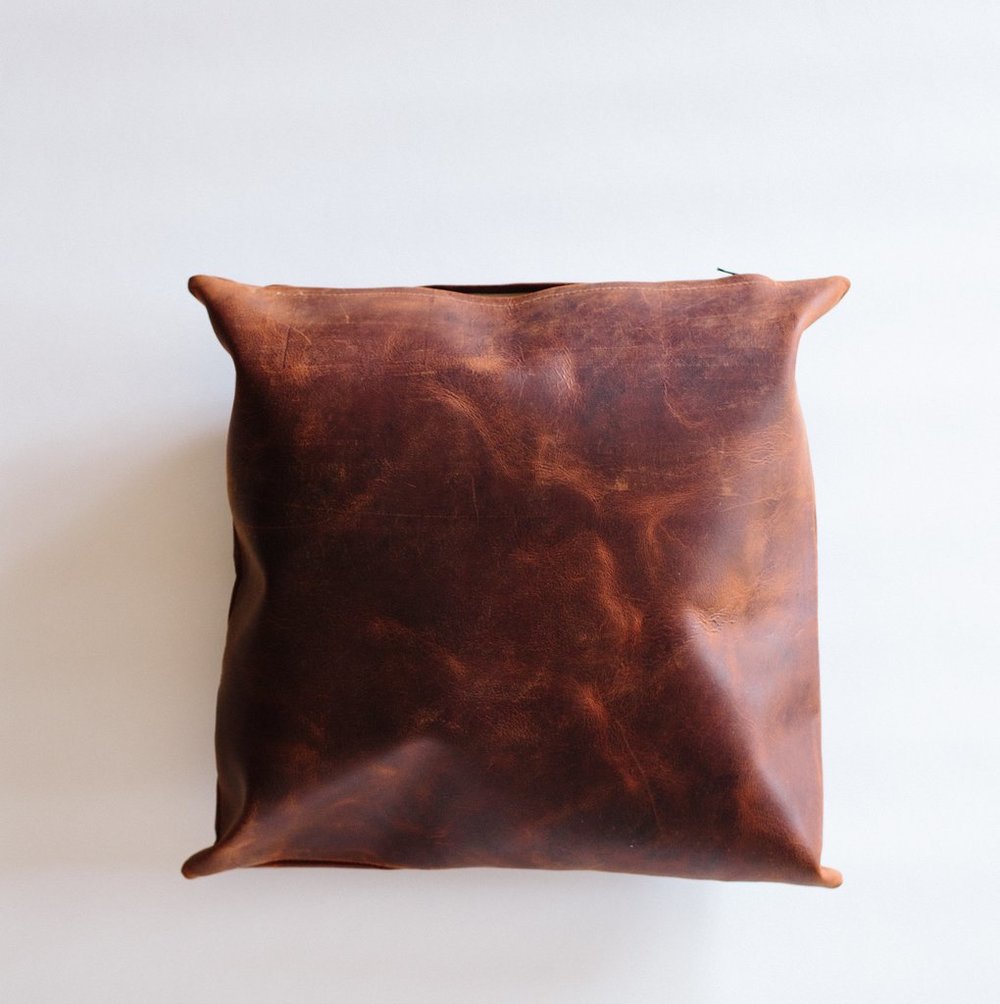 Mombacho Leather Pillow