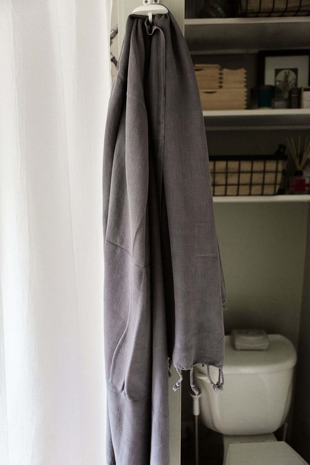 Stonewashed Turkish Towel - Shadow Gray